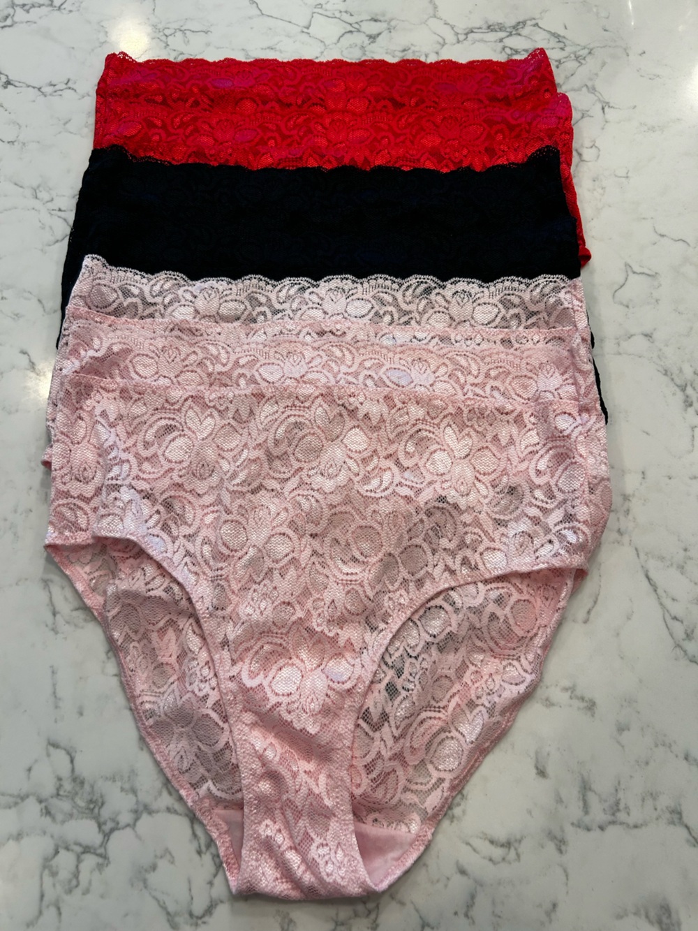 NWOT Quince (6 pk) Lace Brief Panties Underwear Size Medium